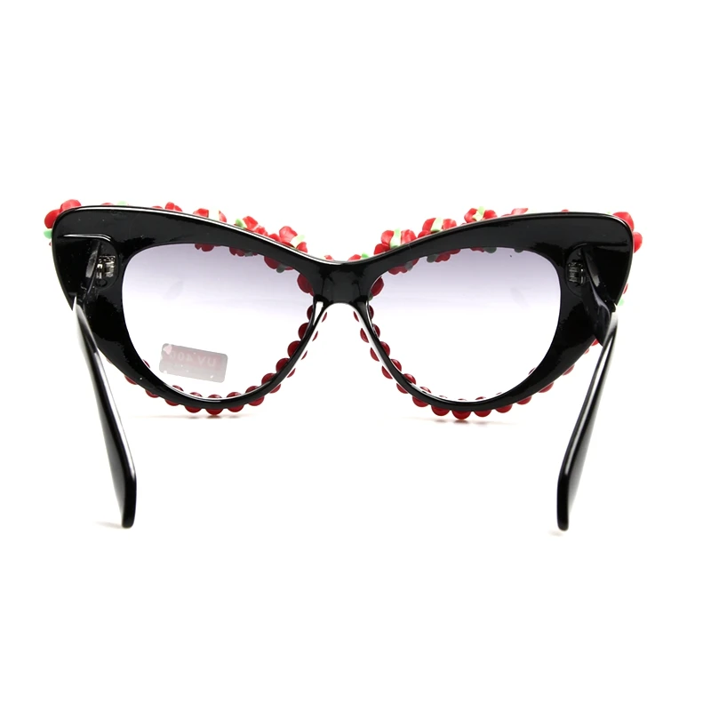 2017 барокко Солнцезащитные очки для женщин Для Мода Роза Ретро Кошачий глаз Очки
