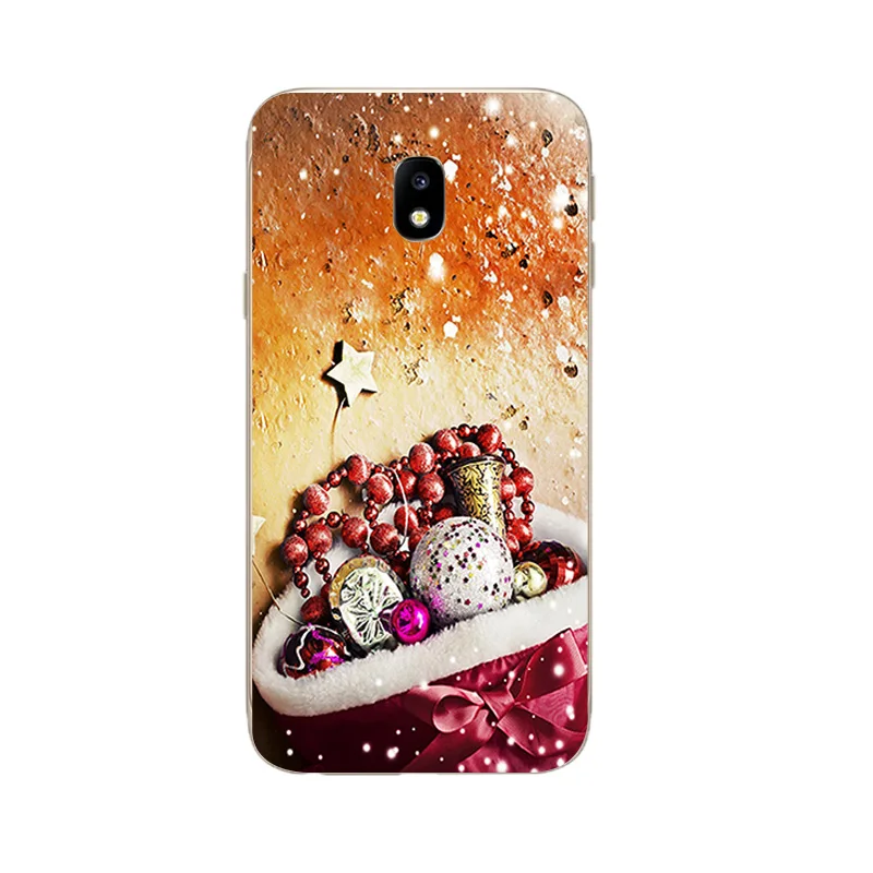 ТПУ чехол s для samsung Galaxy S8/S8 Plus чехол для телефона для Galaxy J3 J5 J7 чехол для J3 Prime чехол с рождественским рисунком