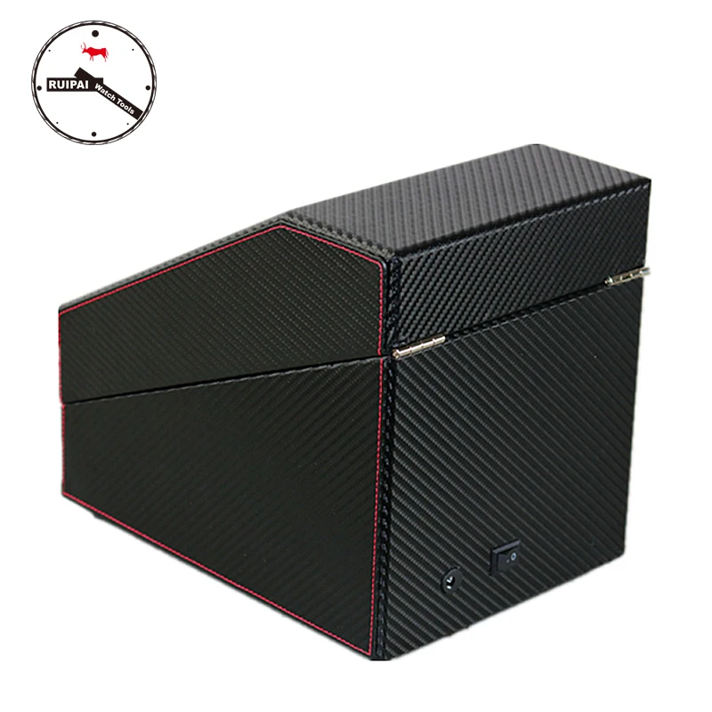 Новинка 2017 деревянная намотка для часов черное углеродное волокно ультра