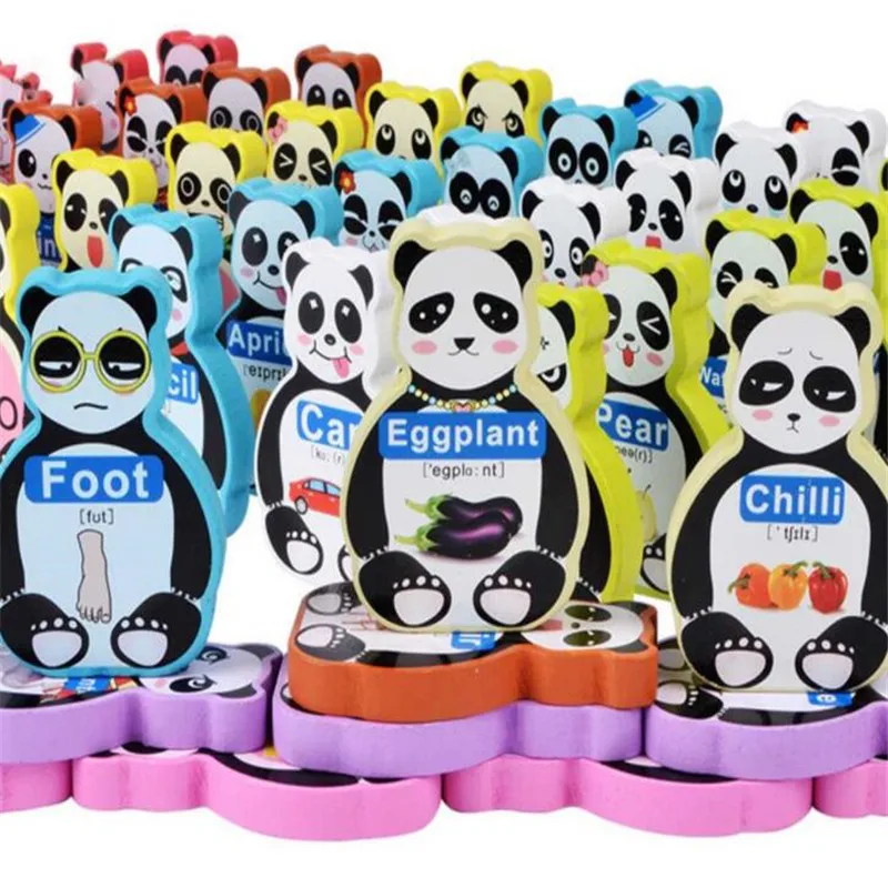 80 шт. деревянные Обучающие домино с блоками слова строительные блоки Алфавит