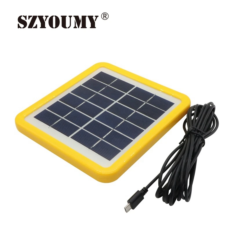 SZYOUMY USB лампа для чтения 6 Вт 30 светодиодов на солнечных батареях светодиодная