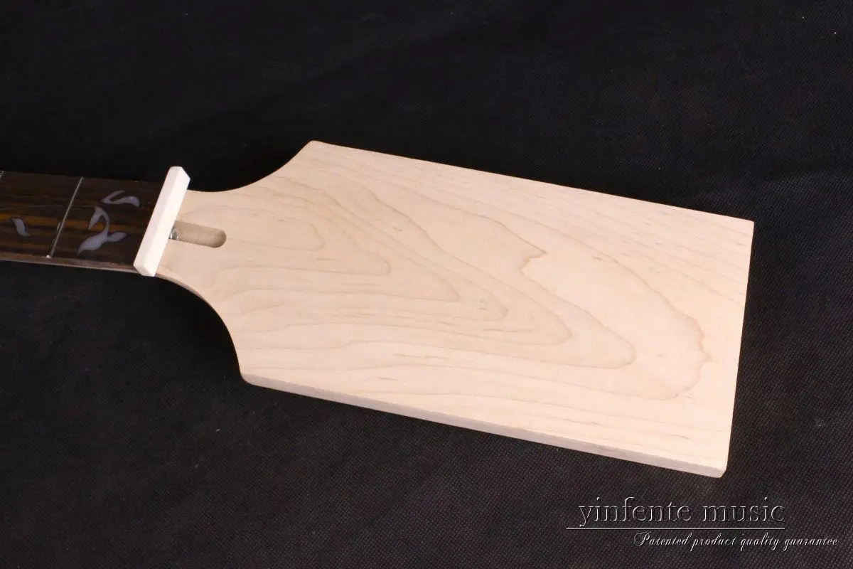 Electric bass guitar neck paddle 24 fret 34 inch Fretboard Vine inlay luthier | Спорт и развлечения