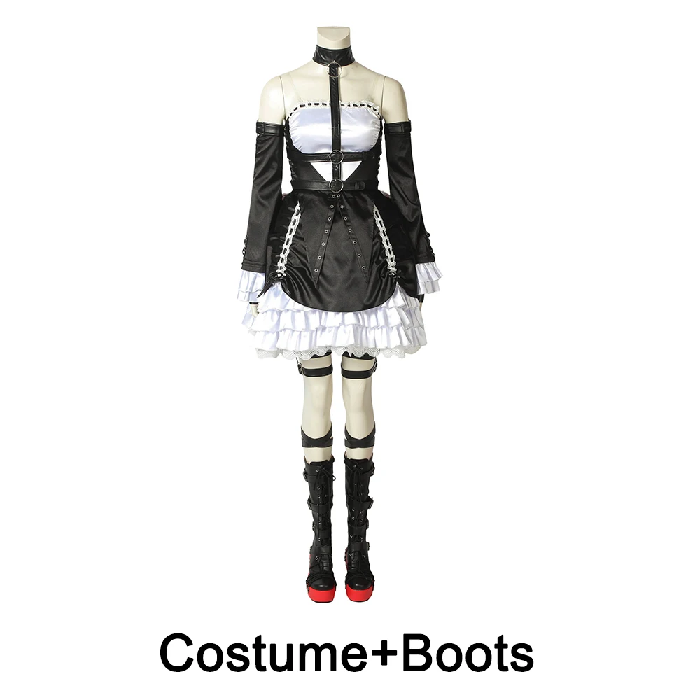 Costume Boots 日本黒社会 6 Marie Роза костюм для костюмированной игры, для Хэллоуина платье в стиле "Лолита" - Цвет: Costume Boots