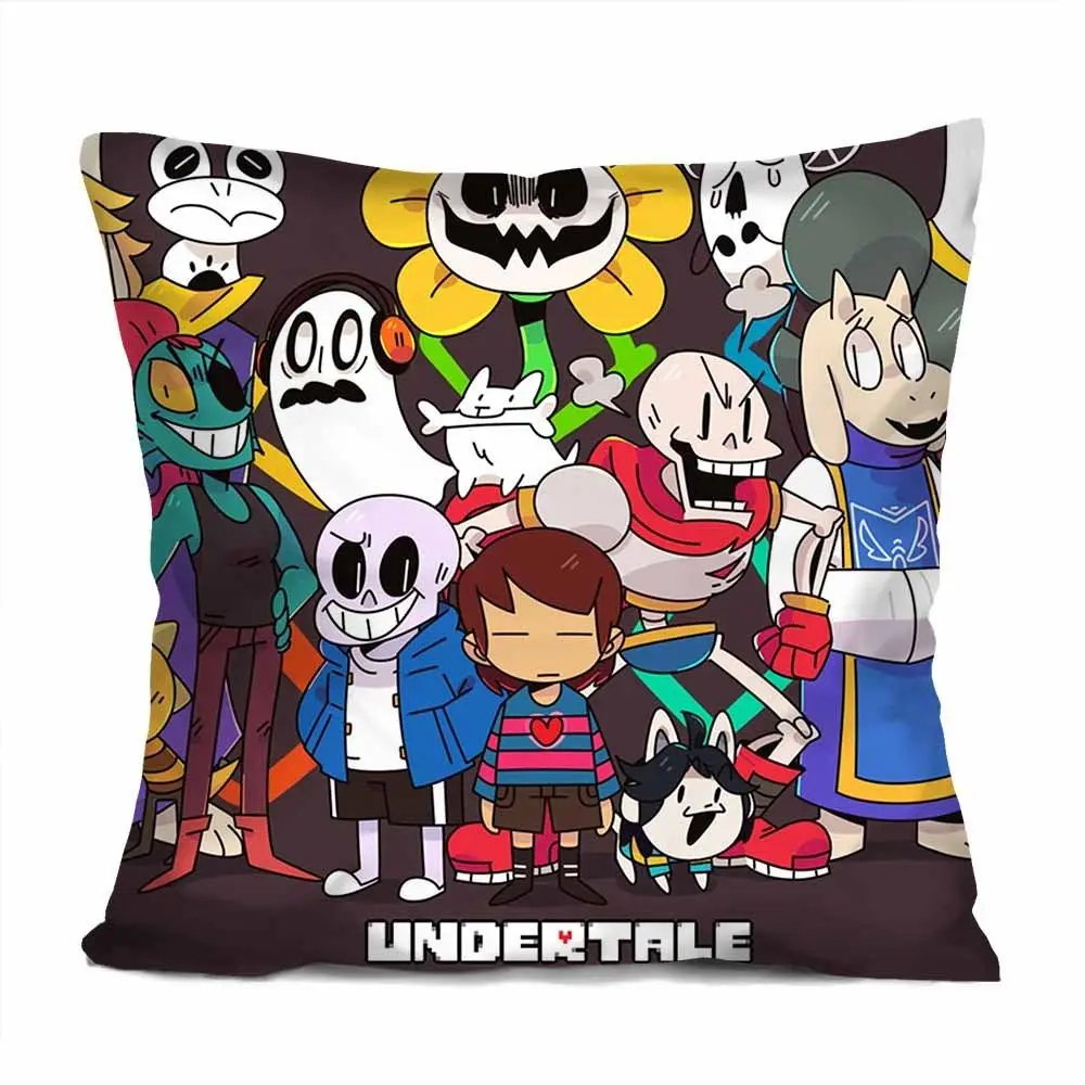 Милый чехол для подушки с аниме Undertale наволочка видеоигры Sans домашнего дивана