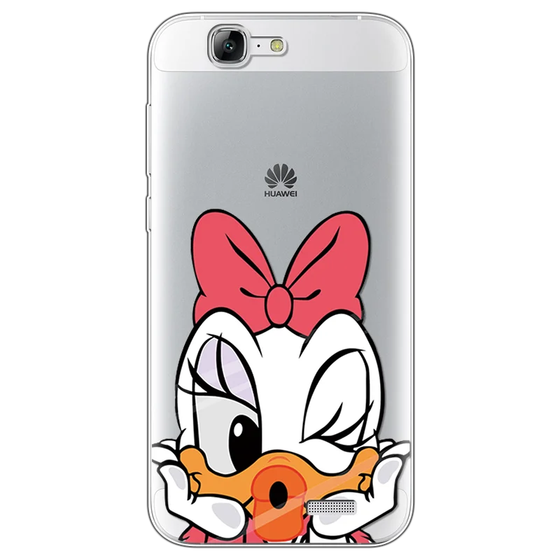 Мультяшный милый ТПУ защитный чехол для Coque huawei G7 прозрачный для huawei Ascend G7 C199 5,5 дюймов чехол задняя крышка с рисунком