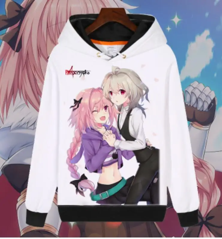 

Astolfo Rider Fate Apocrypha Grand Order stay night zero jalter cosplay costume all member saber boys girls hoodie coat jacket