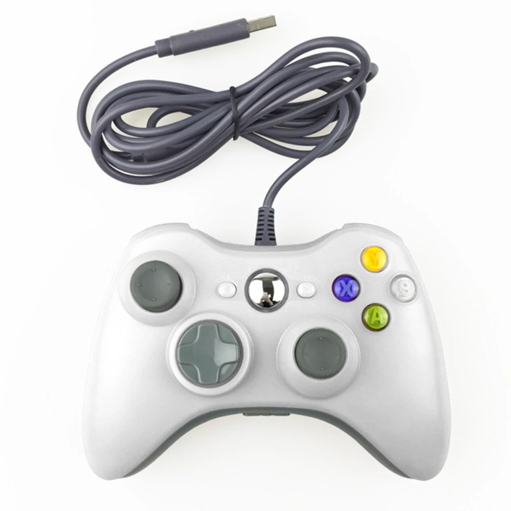 Белый Новейший контроллер для Xbox 360 Joystick1pcs для официальный microsoft ПК для Windows7/8/10 USB проводной геймпад - Цвет: Белый