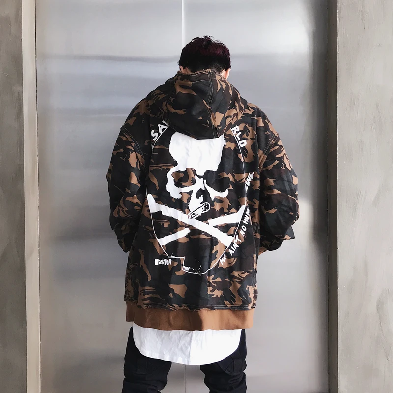 Осенние мужские модные камуфляжные толстовки Tyga в стиле SWAG хлопковые с капюшоном