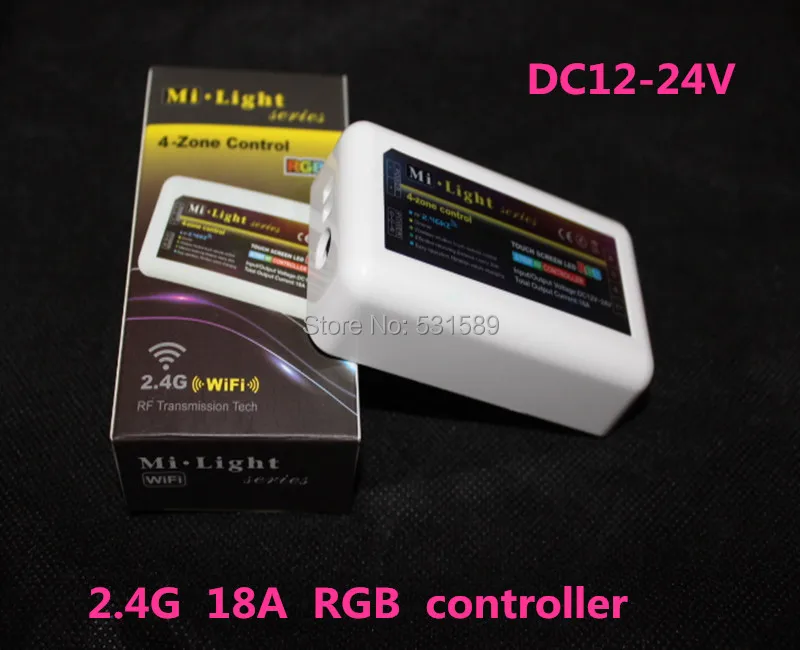 

Wholesale 2.4G 18A RF Wireless 4-Zone LED RGB Controller for Strip Light