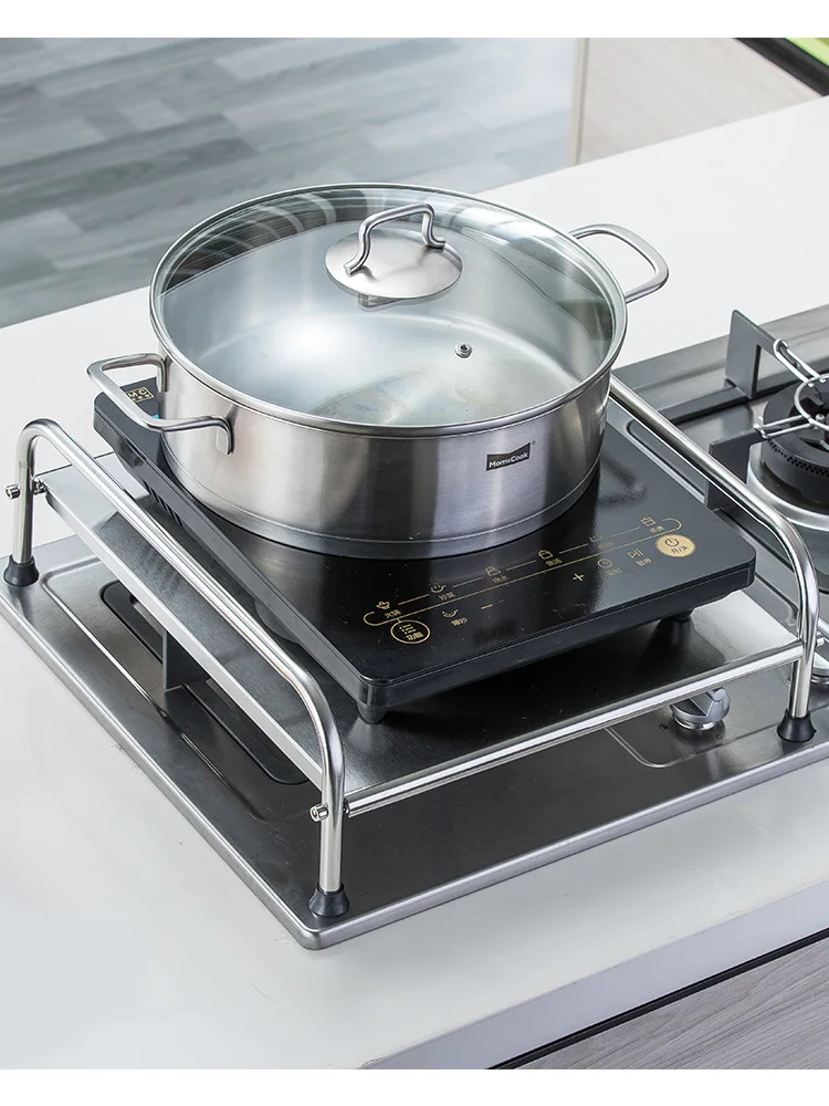 Inox индукционная плита полка опорный стол кухонная газовая плита крышка база многофункциональная плита держатель кухонные приборы