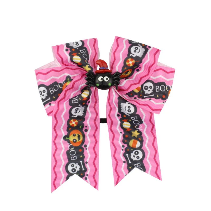Elastic Hair Bands Fashion Cute Printed Bow High Quality Baby Headwear for Girls Grosgrain Rope Ponytail Holder Accessories | Детская