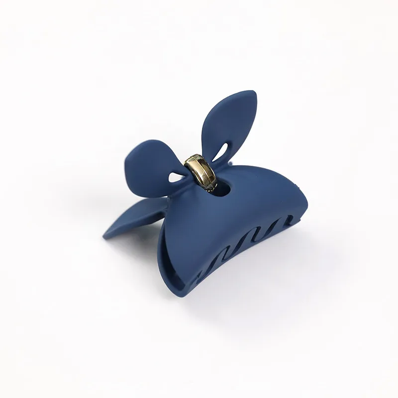 Navy Blue 1 шт., акриловые заколки для волос с кроличьими ушками, модные заколки для волос карамельного цвета, заколки для волос, заколки для волос для женщин, инструменты для укладки волос - Цвет: Navy Blue