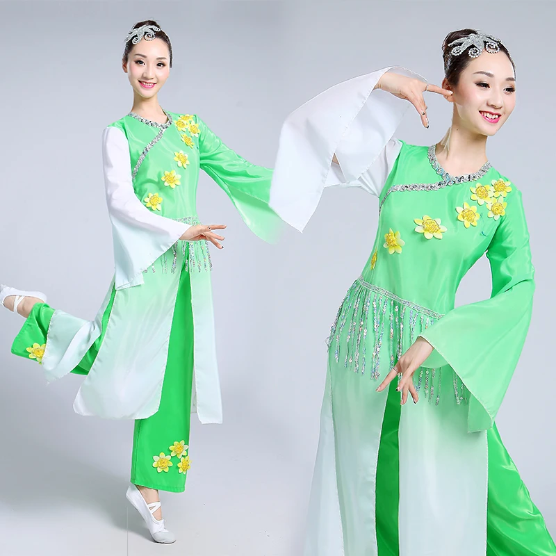 Новый танцевальный костюм Янко жасмин Национальный классический зонт