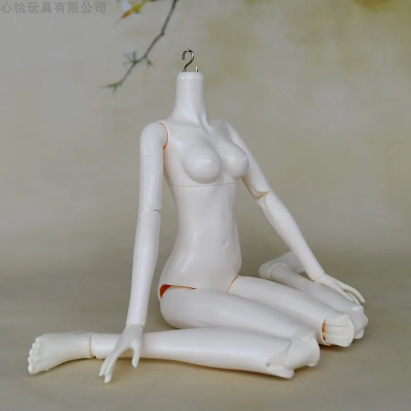 body with S hook 3D глаза обнаженные 1/3 кукла Синьи 60 см/Оригинальная кукла тела двойной колено локоть сустава/макияж головы DIY для косплея BJD кукла - Цвет: body with S hook