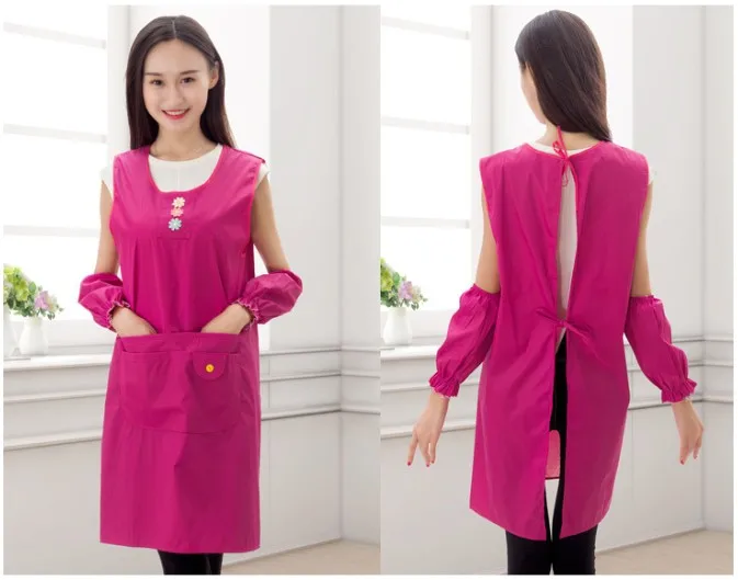 1 шт. новые удобные женские водонепроницаемые Кухонные фартуки для домохозяек с