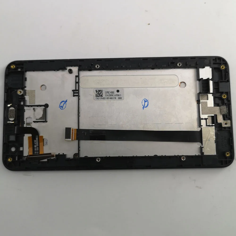 

used parts Touch Screen Digitizer Panel Sensor Glass LCD Display Monitor Screen Assembly + Frame For Asus Zenfone 5 Lite A502CG