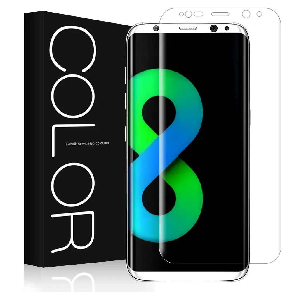 3D Твердость Закаленное стекло для Samsung Galaxy S8 Plus Note8 изогнутая поверхность полное
