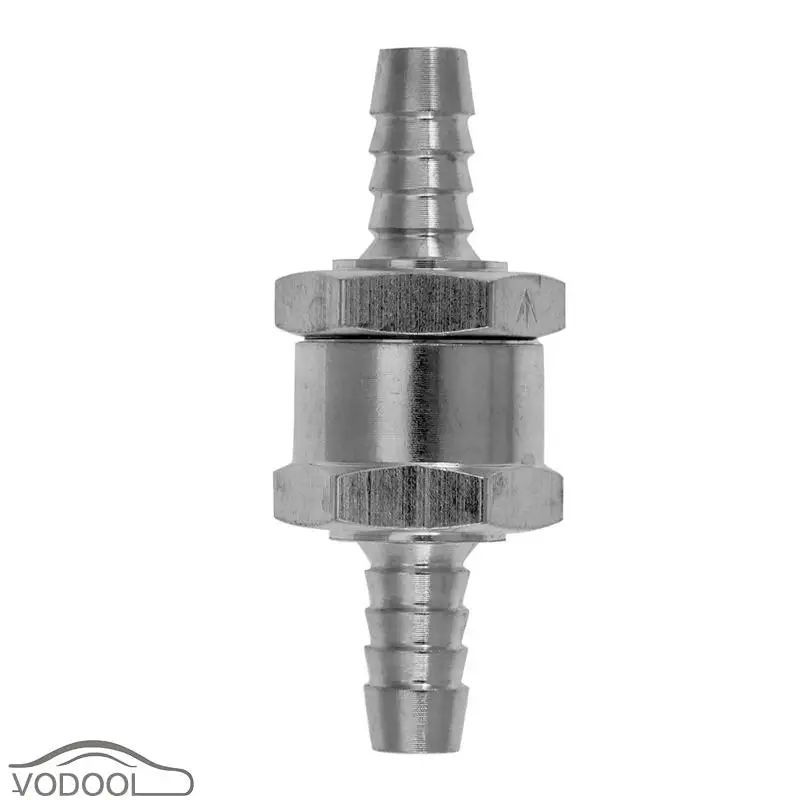 8mm Алюминий топливным обратным проверочным клапаном в одну сторону бензин дизель 6/8/10/12 мм авто корабль вертолет мотоциклетный топливный Системы вспомогательные - Цвет: 8mm