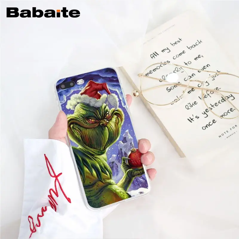Babaite How the Green ofMonster Grinch палантин чехол для телефона с рождественским рисунком для iphone 11 Pro 11Pro Max X XS MAX 6 6S 7 8Plus 5 5S XR