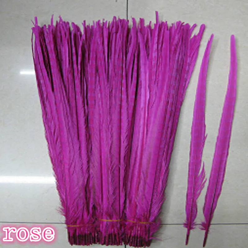 

High quality natural rose pheasant tail feather 50 PCS 20-22 inches / 50 to 55 cm pheasant plumage artware headwear plume