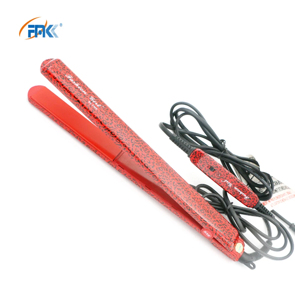 FMK выпрямитель для волос Профессиональный утюжок плоский нано титановый быстрый