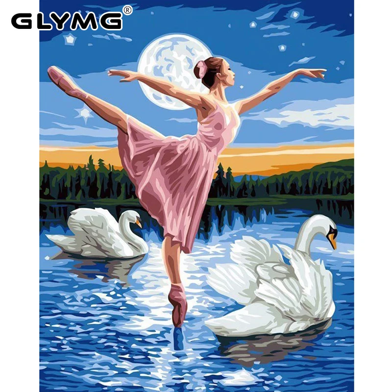GLymg 5D Стразы Diy Вышивка Алмазная картина полная дрель балетная танцовщица Лебедь