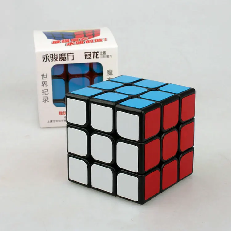 Moyu Yuhu куб Yongjun черный GuanLong 3 слоя Профессиональный Скорость Magic Cube гладкая