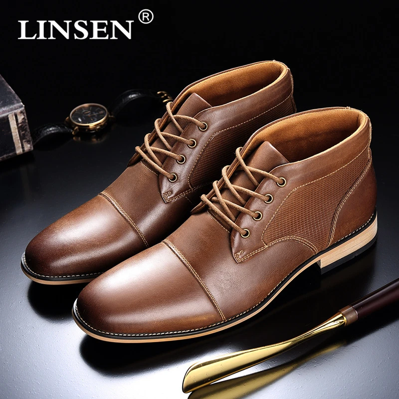 

2019 Latest listing Men's Chelsea Boot Genuine Calf Leather Bottom Outsole Calf Leather Upper Leather Inner Handmade big Size 50