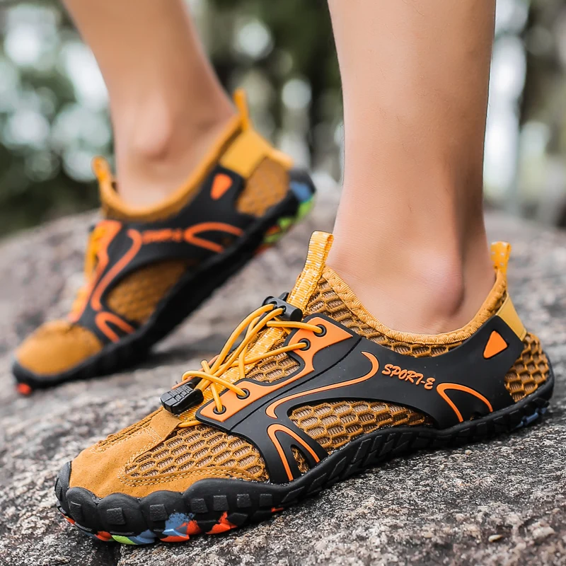 Mesh Shoes Men Summer Sneakers Non-slip Water Barefoot Breathable Outdoor Tenis 2020 Casual Flats Male Big Size 36-47 |