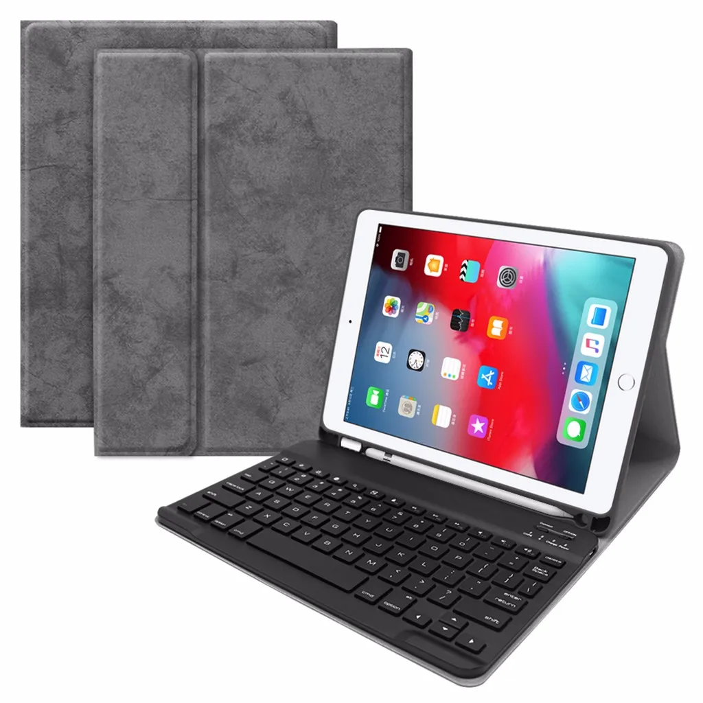 OMESHIN мини Bluetooth клавиатура Беспроводная для iPad Apple iPhone планшет складная клавиатура Премиум кожаный клавиатура для Pro 9,7 118A