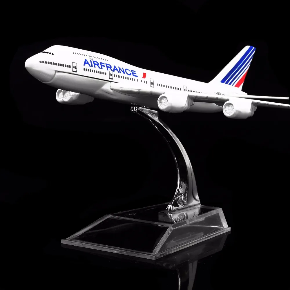 1: 400 16 см Франция Airlines Boeing 747 металлическая модель самолета украшение офиса