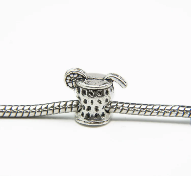 Серебряный позолоченный Любовь Сердце бусы европейские бусины Сделай Сам