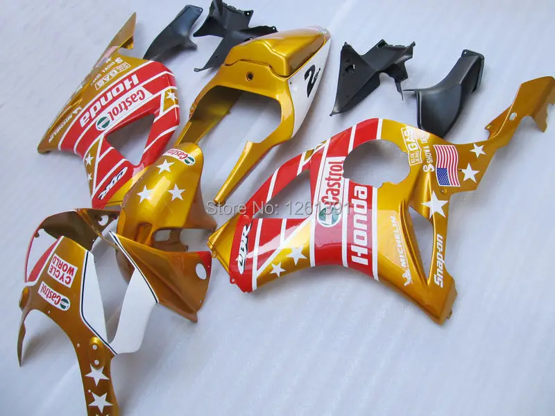 

Gold red fairing kits for HONDA CBR900RR 954 02 03 CBR 900RR 2002 2003 CBR954 02 03 954RR 02 03 fairing parts #S6GA2