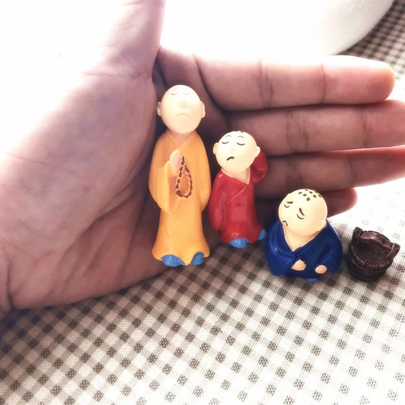 4 шт./компл. миниатюрные милые фигурки-ведра для украшения сада украшение