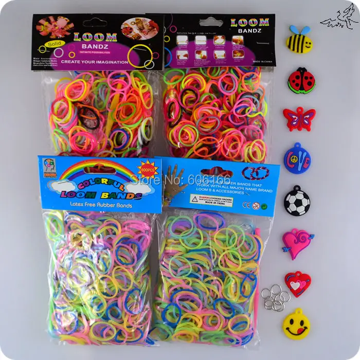 Горячая смесь цветов 2400 шт. разноцветные резиновые Loom Bands Интимные аксессуары DIY