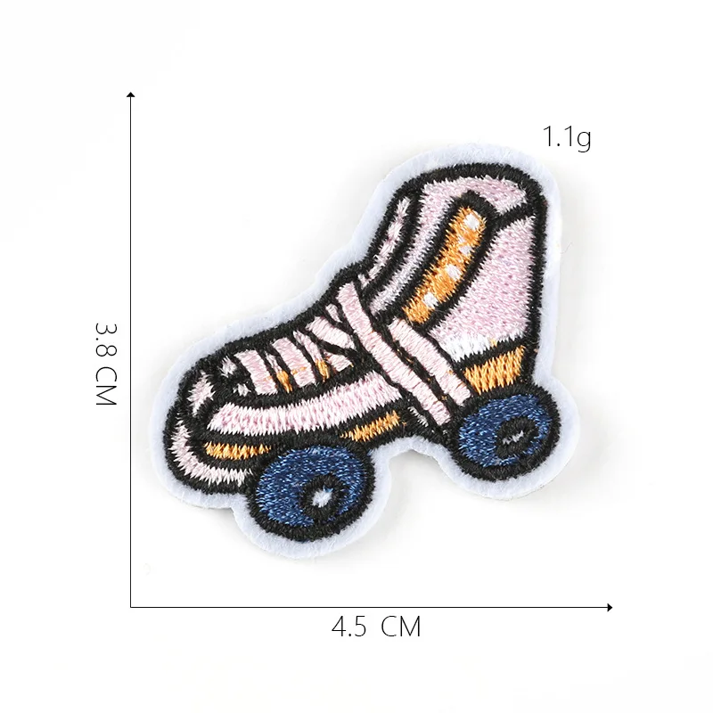 1-PCS-D-130 1 шт. скейтборд спорт Железный На Патчи для одежды бейсбол наклейки полосы футбол аппликации на одежду вышивка значки@ D - Цвет: 1-PCS-D-130