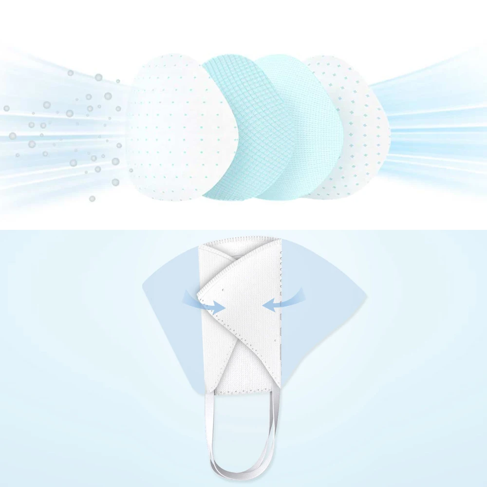 2 шт./лот Xiaomi AirPOP Рот Лицо Портативный Велоспорт PM2.5 анти-дымка Анти-пыль складной защитный чехол для лица маски унисекс
