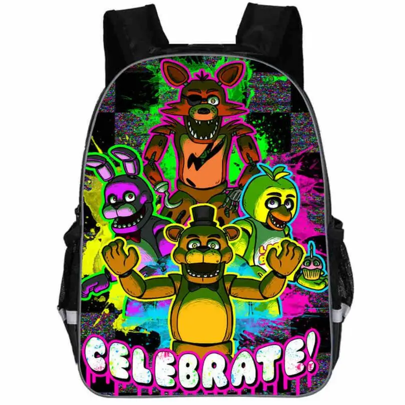 Рюкзаки для подростков Five Nights At Freddys рюкзак Bonnie Fazbear Foxy Freddy Chica детские сумки