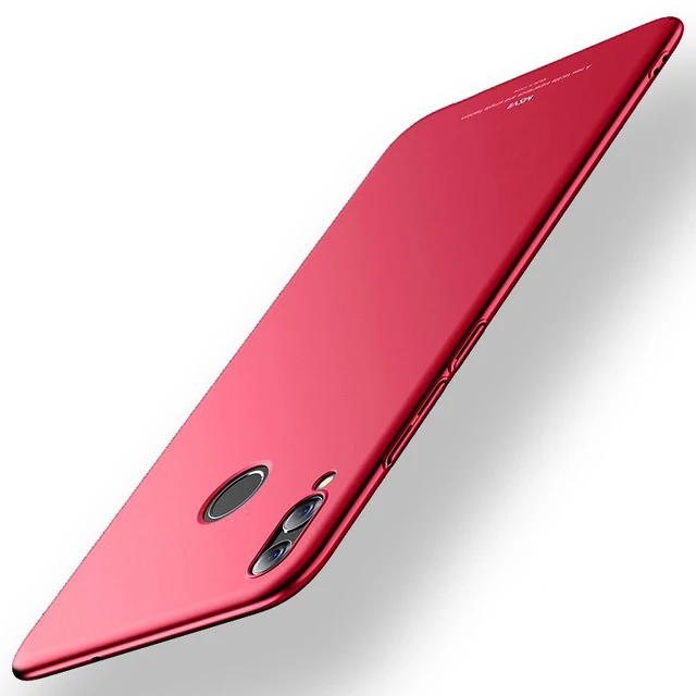 Red Тонкий чехол s для Honor 8X, жесткий легкий Чехол из поликарбоната, Ультратонкий матовый чехол для huawei Honor 8X Honor 8X Max 7X 6X, чехол для телефона - Цвет: Red