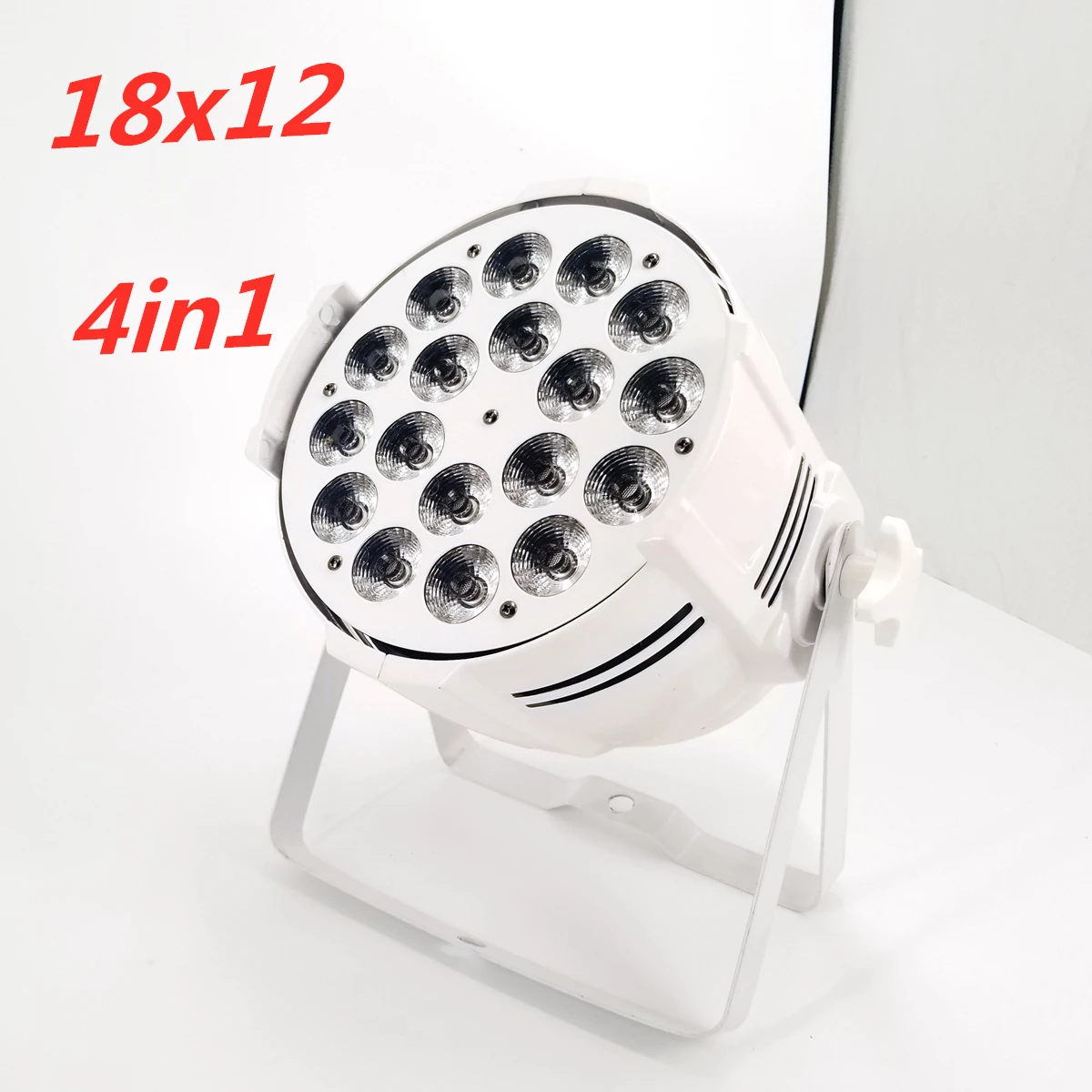 4in1 Светодиодный Par 18x18 Вт RGBWA UV 6в1 светодиодный Par свет DMX сценические огни деловые огни Профессиональный плоский параболический алюминиевый рефлектор для вечерние KTV дискотека - Цвет: 4in1