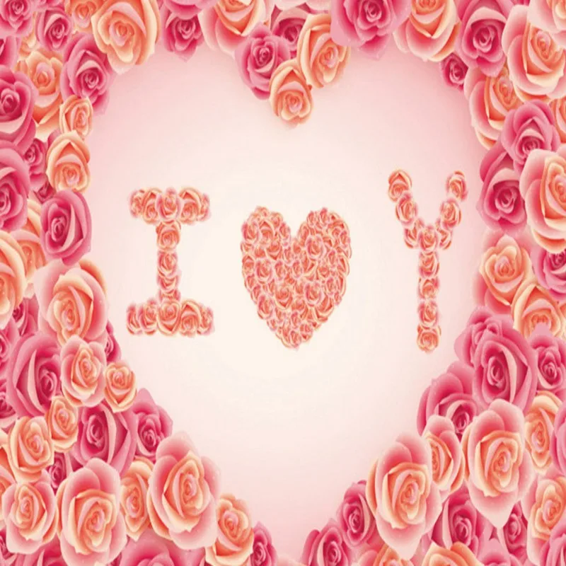 Фотообои на заказ в форме сердца розы Настенные обои высокое качество для