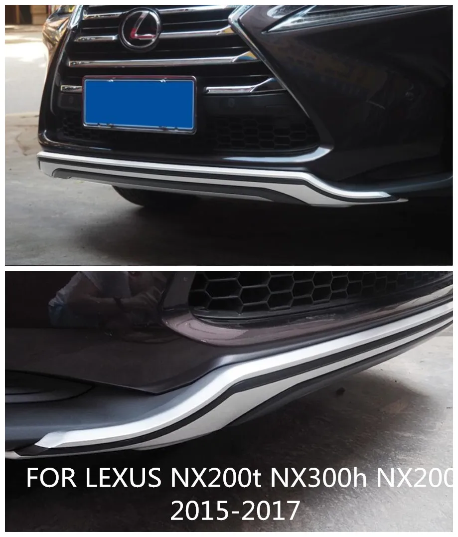 ABS спереди + сзади Защита бампера автомобиля подходит для LEXUS NX200t NX300h NX200 2015 2017 по