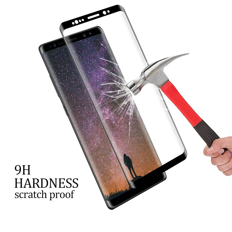 6D изогнутое полное покрытие закаленное стекло для Samsung Galaxy Note 9 Note9 Защитная