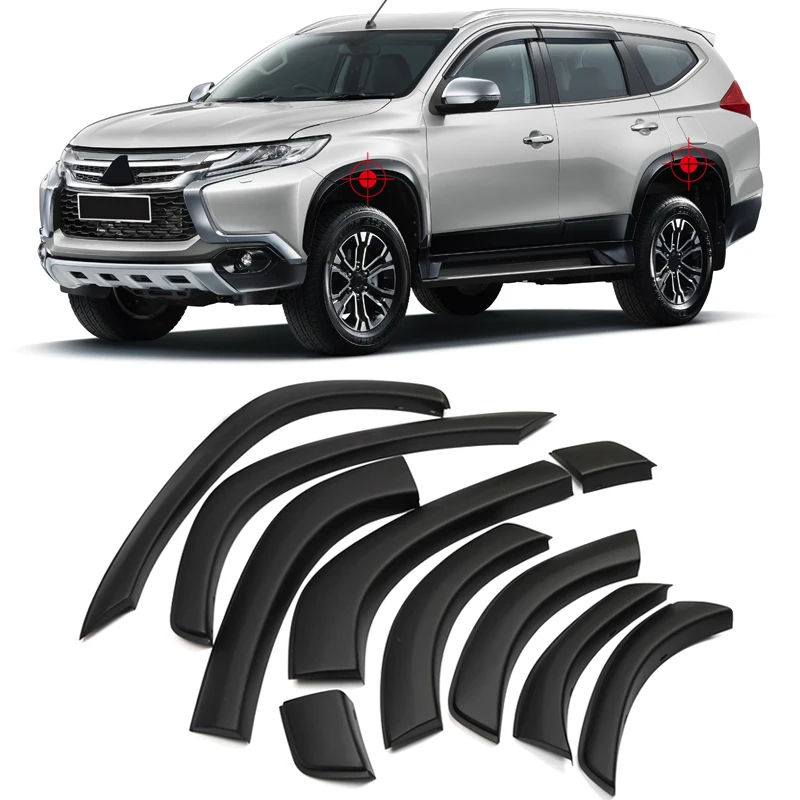 Внешнее крыло вспышки Гибкий комплект кузова автомобиля колеса арки для Mitsubishi Pajero SPORT Montero SPORT Shogun Sport