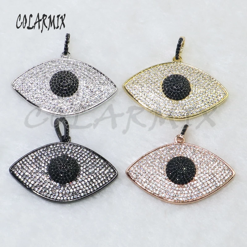 

4 Pcs Zircon Square pendant Mix color Metal jewelry pendant high quality square pendant for jewelry making 5152