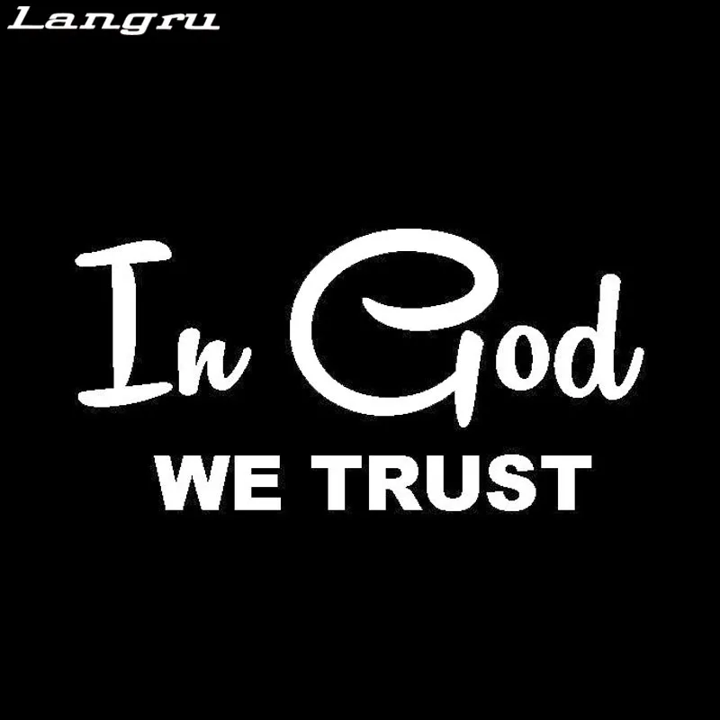 Langru Car Stying In God We Trust христианская религиозная религия с Иисусом автомобиль
