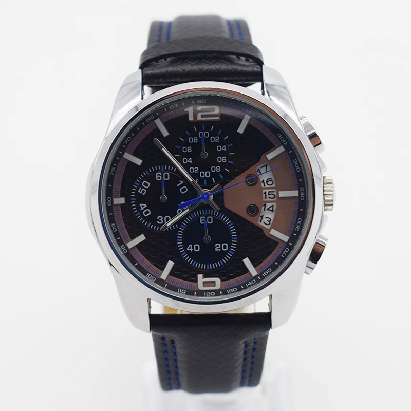 Синий водонепроницаемые часы для мужчин кварцевые наручные мужские топ