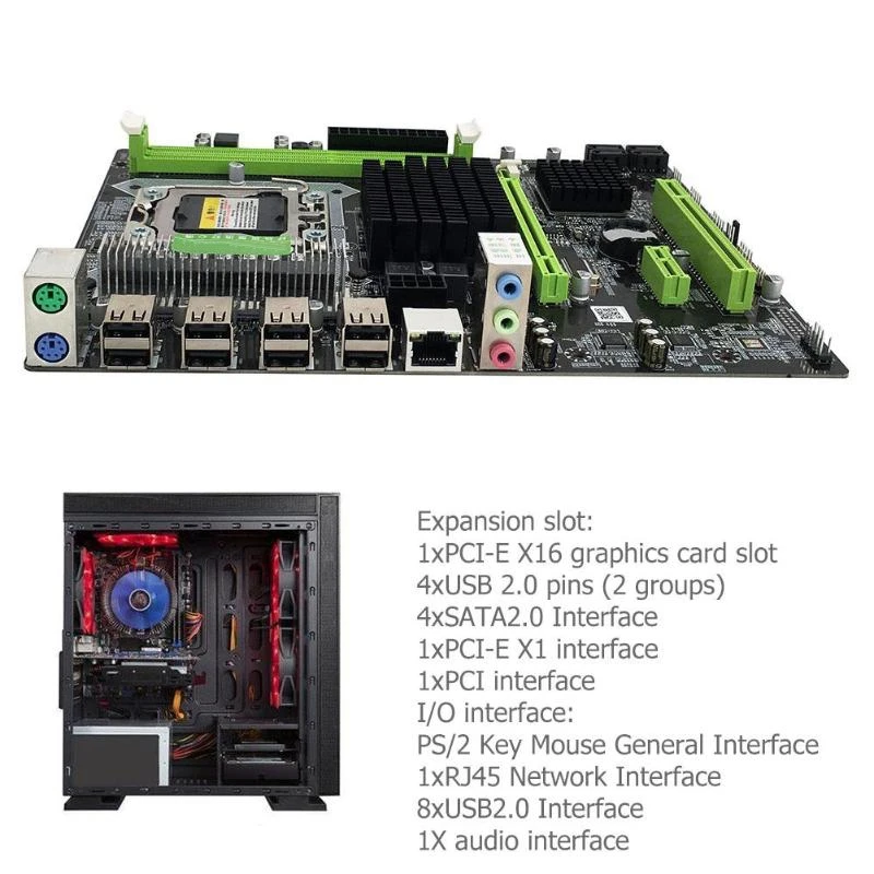 X58 Pro Lga 1366 гнездо для рабочего стола материнской платы с Ddr3 E5502 L5506 W3503 Ec3539 Lc3528 2Xddr3