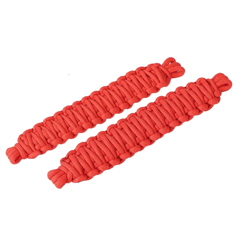 Red A BAWA ПВХ двери автомобиля ограничения защиты веревка ремень для Jeep Wrangler JK JL 2007- автомобильный ограничитель веревки - Название цвета: Red A