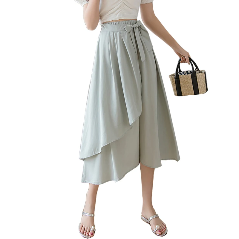 Ttytree лето осень женская элегантная юбка трапециевидная плиссированная